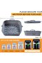 2-Piece Silicone Air Fryer Mold Set - 23cm - Reusable Air Fryer Mold Basket with Flat, Square, Foldable Liner - 2