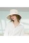 Cotton wide-brimmed sun hat, foldable beach hat, summer fishing hat, convenient for outings. - 3