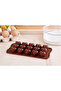 Silicone material, brown, heart-shaped, two-piece set - 2