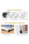 4-Pack Side-Mounted Non-Slip Directional Casters, Heavy-Duty Furniture Repair Wheels for Wooden Doors & Tables - 3