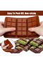 This 2-piece deep chocolate mold set features a non-stick coating and is made of BPA-free silicone, suitable for making candies and jellies. - 3