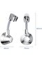 360° Adjustable No-Drill Suction Cup Shower Head Bracket Holder, Wall-Mounted ABS Sprayer Base - 2