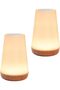 Two Nightlights Dimmable Touch Bedroom Light Portable Table Lamp 5 Brightness 13 RGB Colors Baby Room Bathroom Desktop Edge Hallway