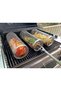 Two-piece stainless steel barbecue basket, outdoor barbecue vegetable basket, cylindrical barbecue basket, and accessories. - 2