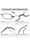 2 Mini Reading Glasses Portable Metal Glasses for Seniors, 100 Degree - Gold + Silver - 3