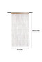 Curtain rope, window decoration, partition decoration, bedroom decoration, simple curtains suitable for 90x200 cm windows - gold - 2