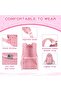 Girl's Backpack, Middle School Student Schoolbag, Elementary School Schoolbag (Pink) - 4