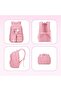 Girl's Backpack, Middle School Student Schoolbag, Elementary School Schoolbag (Pink) - 5