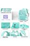 Highly durable mesh backpack with a transparent design, suitable for swimming, beach, sports, work, and travel (green). - 2