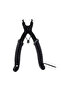 Black bicycle chain pliers for disassembly and repair.