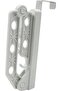 Foldable clothes rack - space-saving door drying rod, 5kg load capacity, 2-pack, white - 8