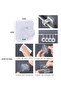 A set of 8 adhesive curtain rod brackets - no drilling required - easy to install (transparent) - 2