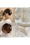 4-Piece Faux Pearl Hair Clips Set, Stylish Hairpins & Styling Accessories for Women's Parties & Weddings - 2