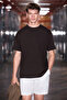 Jett Men's Oversize Fit 100% Organic Cotton Thick Textured Crew Neck Chocolate Brown T-Shirt