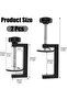 Two-piece screw clamp set for small objects - Black C-clamp - Portable adjustable clamp for versatile applications. - 5
