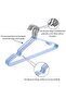 20-piece metal hanger set - non-slip hangers, PVC coated, 40cm (black) - 3