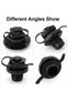 Universal one-way valve set for Boston Valves 4-pc set. for inflatable boats, rafts, kayaks, swimming pools, boats, and air mattresses. Black. - 3