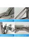 Heavy Duty Folding Shelf Brackets, 450mm Stainless Steel Foldable Shelf Supports | Wall Mounted Folding Brackets for Tables, Benches & Shelves, Space Saving, Pack of 2 - 4