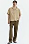 Relaxed Fit Short-sleeved muslin shirt - 4