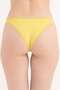 Women's Lemon Yellow Lace Trimmed Panties - 4