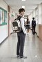 Water Resistant Satin Fabric Unisex Multi-Compartment Middle School,High School School Backpack Travel Bag - 3
