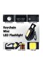 800 Lumens COB Rechargeable Keychain Flashlight - Mini LED Pocket Torch with 4 Light Modes, 500mAh Battery, Magnetic Base, 180° Folding Stand, Bottle Opener for Camping, Fishing & Hiking - 5