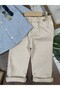 Striped Shirt, Hat, Suspender Belt, Lycra Pants, Four-Piece Baby Boy Set - 2