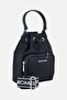 Women Khai Nylon Bucket Cross Body Bag, Black - 2