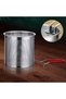Portable Stainless Steel Frying Pan Set - Mini Shrimp Fryer with Stainless Steel Strainer Pan and Lid - Suitable for Home Kitchens - 3