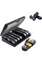 1-pack 7-day pillbox, 3 compartments, black storage case, sturdy lock, daily medication reminder