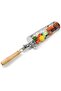 Barbecue tool set - Rolling Stainless Steel Outdoor Barbecue Cage, 50.5x7.5cm - 2