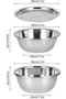 Mineral rice washing bowl, universal 3-in-1 water filter basket, kitchen grater set, rice salad grater sieve - 4