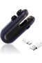 Mini vacuum sealer, 2-in-1 sealer and magnetic cutter, rechargeable vacuum sealer, hand sealer for food bags (blue)