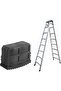 2-pack universal rubber stair mats, anti-slip ladder mats, replacement ladder mats, durable safety mats, black.