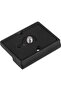 Black quick-release plate camera mounting adapter
