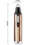 Waterproof electric shaver set for beard, nose hair, and face - portable and painless, plastic body (gold). - 2