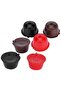 Reusable, refillable coffee capsule filter cup set, including spoon and brush. - 5