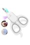 These nail clippers with LED and UV lights prevent nail damage to dogs, cats, rabbits, and small animals caused by over-trimming.