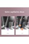 Hair straightener, 4 temperature settings, ergonomic design, 5000mAh battery, portable, white. - 3