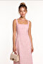 Scalloped Summer Midi Dress Lby0063 Sugar Pink - 3
