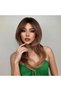 Women's Wig 60cm – Brown/Light Brown – Washable, Combable, Heat Resistant up to 150°C – Adjustable Size – High-Quality Synthetic Fiber - 3