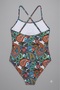 Women's Strappy Swimsuit with Crossed Back Detail, Stretchy Fabric, One-Piece Swimsuit Code:772 - 2