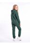 Girl's Printed Kangaroo Pocket Hooded Tracksuit Set - 4