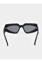Black Triangle Frame Sunglasses - 5