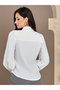 Long Sleeves Ruffle Detail Shirt with Buttons - 5
