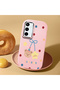 Samsung Galaxy S23 Fe Compatible Case Camera Protector Pink Silicone Couple Phone Case with Bear Pattern - 2