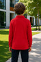 2-Pack Premium School Polo Collar 100% Cotton Boys' School T-Shirt Long Sleeve 8-16 Years |   Children's School Uniform Polo Collar Basic T-Shirt Unisex Long Sleeve Soft Textured Breathable Fabric - 3