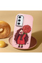 Samsung Galaxy A54 Compatible Case Camera Protective Pink Silicone Couple Phone Case Girl Patterned - 2