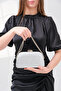 Silver Honeycomb Snake Chain Strap Hand Shoulder Evening Dress Wedding Evening Bag - 2