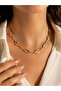 5-Piece Gold Sea Shell Necklace Non-Breakable Chain Durable Luxury Design Necklace - 2